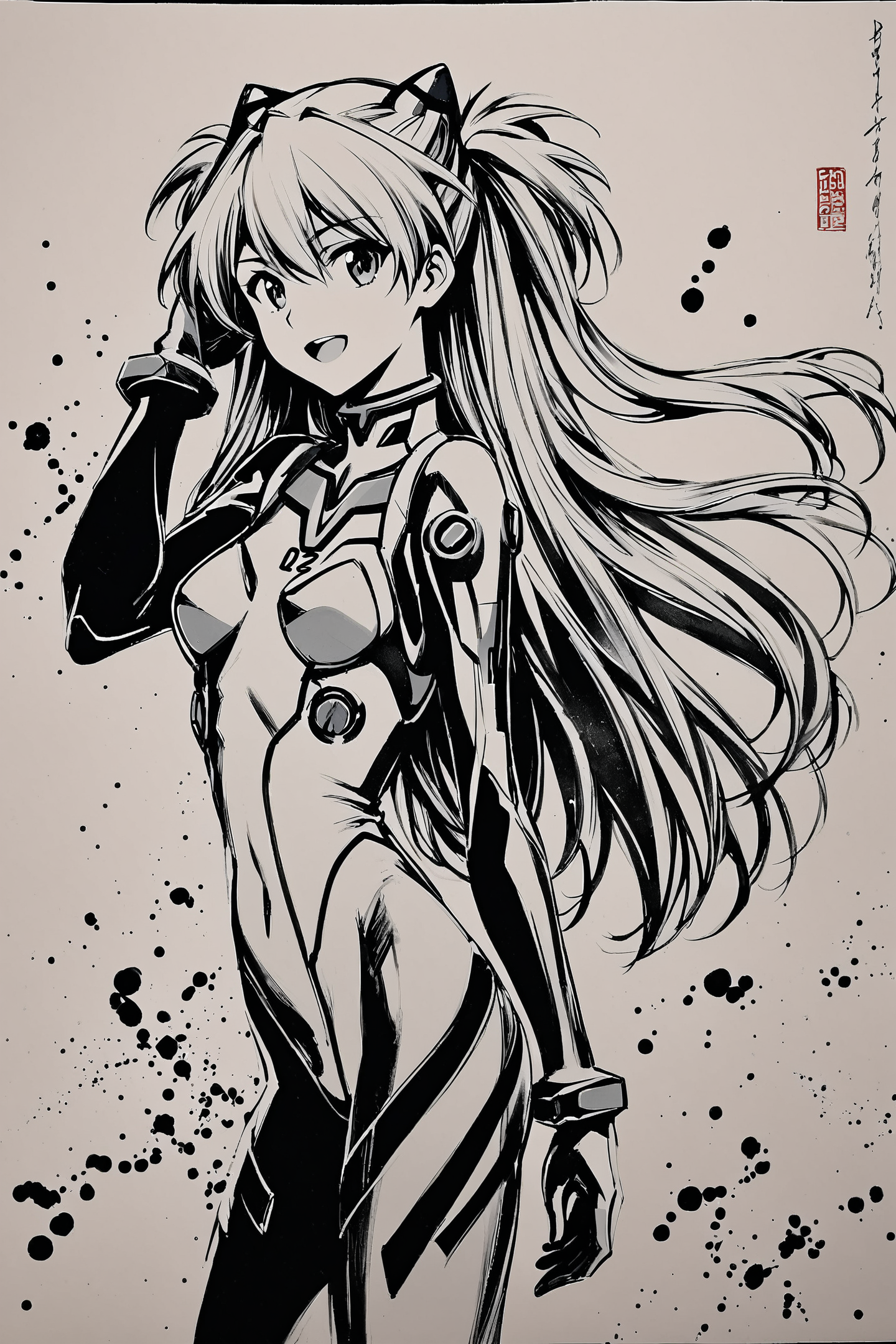 36749-3972370721-monochrome,greyscale,1girl,long hair,plugsuit,bodysuit,souryuu asuka langley,pilot suit,bracer,smile,open mouth,bangs,turtleneck.png